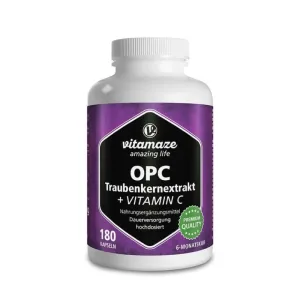 Vitamaze OPC Extract de semințe de struguri doză mare + vitamina C 180 St