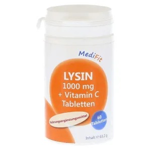 Lizină 1.000 Mg + Vitamina C MediFit 60 comprimate