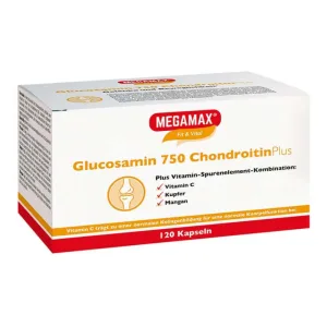 MEGAMAX Glucozamină 750 Condroitină Plus 120 Capsule