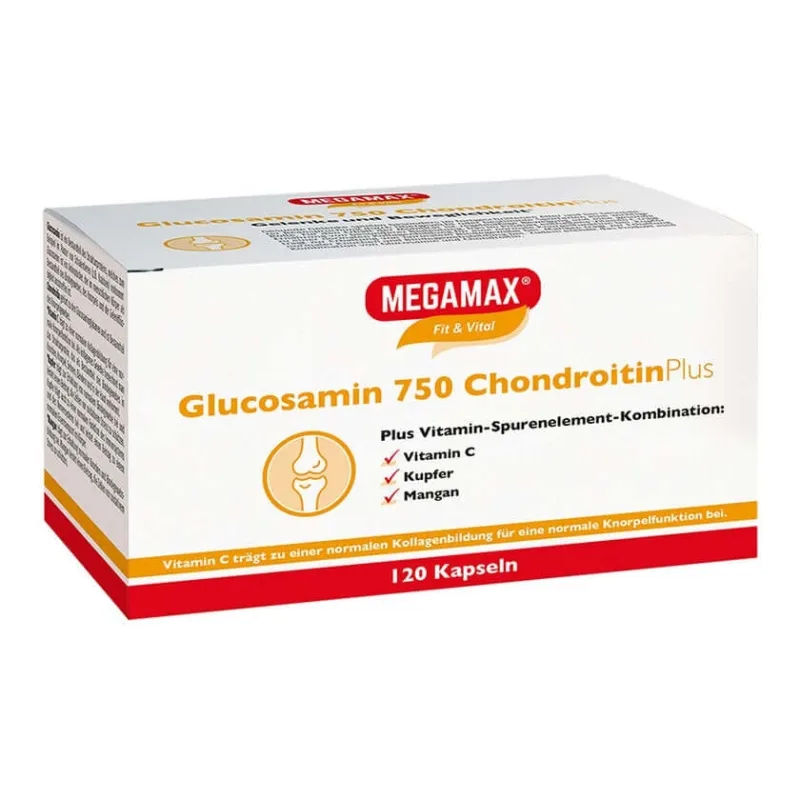 MEGAMAX Glucozamină 750 Condroitină Plus 120 Capsule — preț și oferte