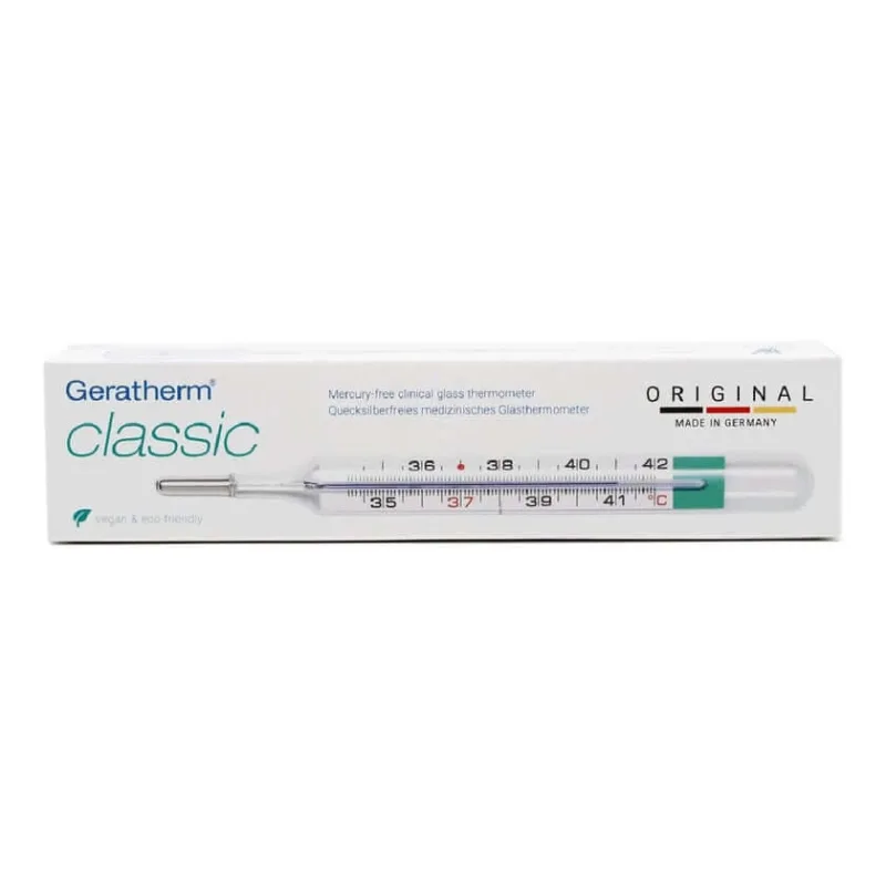 Termometru de sticlă clasic Geratherm cu ajutor de resetare 1 buc — preț și oferte