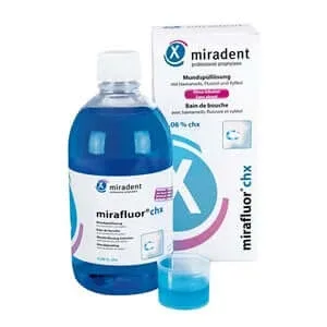 Miradent clătire bucală Mirafluor chx 0.06 500 ml — preț și oferte