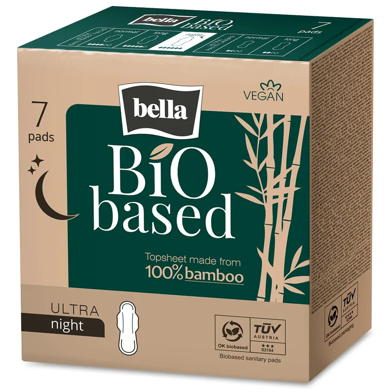 Absorbante igienice Bio based Ultra night, Bella | 7 bucati TZMO SA — preț și oferte