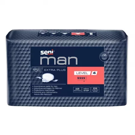 Absorbante urologice Man, Extra Plus, Level 4, Seni  | 15 buc TZMO SA — preț și oferte
