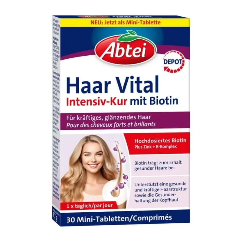 Abbey Hair Vital tratament intensiv tablete 30 capsule — preț și oferte