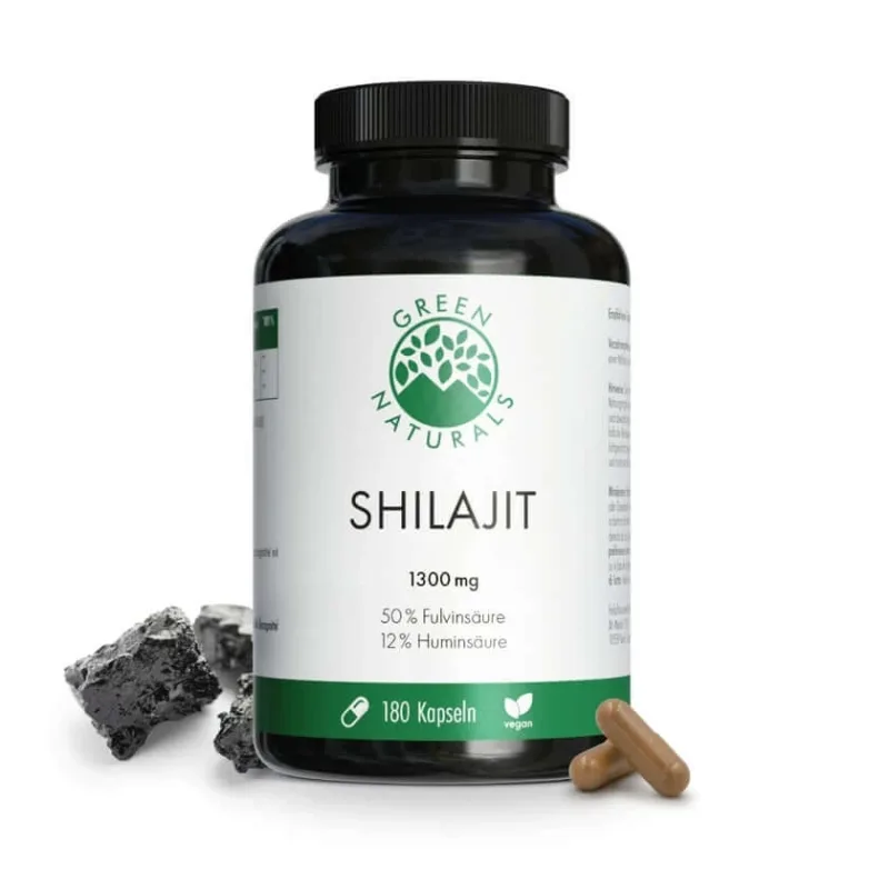GREEN NATURALS Shilajit 1300 mg doză mare vegan 180 St — preț și oferte