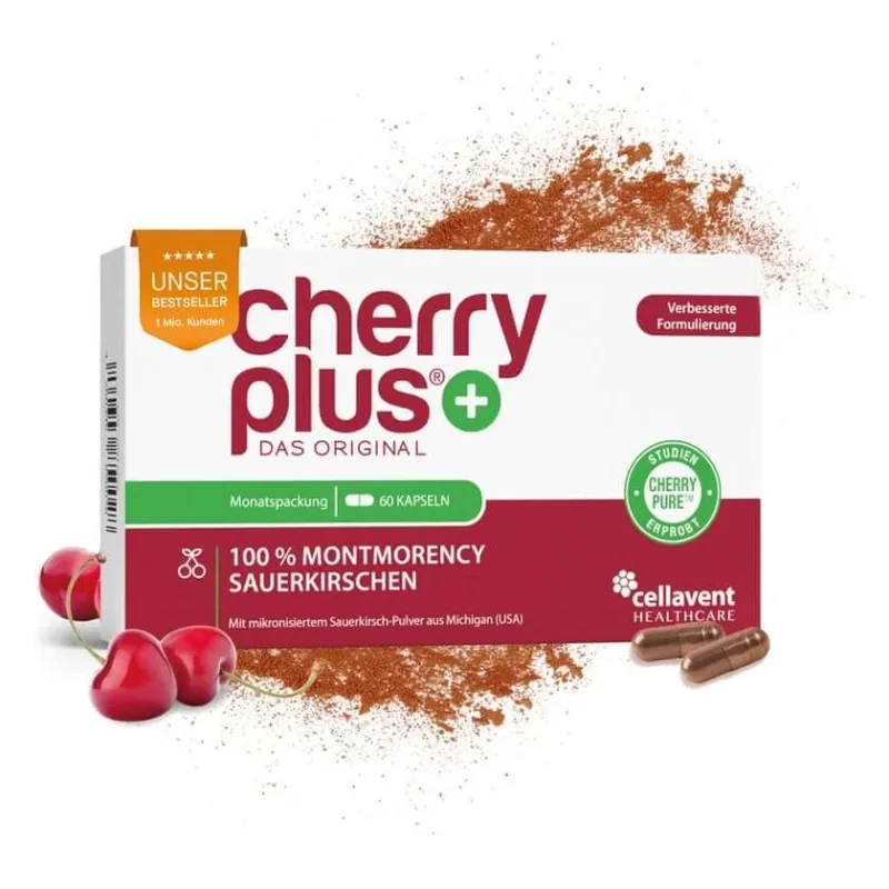 Capsule originale de cireșe amare Montmorency - Cherry PLUS® 60 Capsule — preț și oferte
