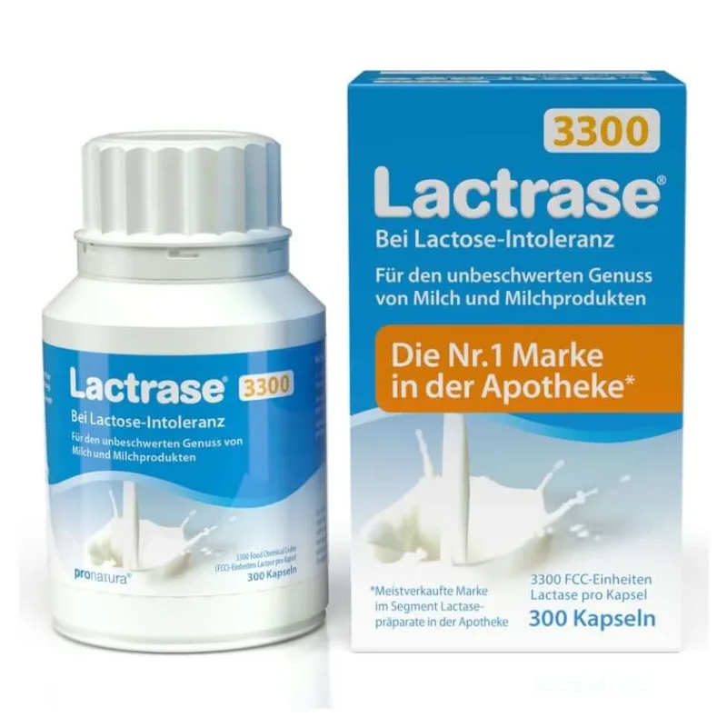 Lactrase 3.300 FCC Lactase Capsule 300 Capsule — preț și oferte