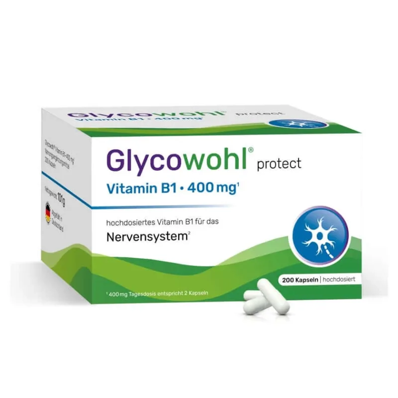 Glycowohl Vitamina B1 Tiamină 400 mg doză mare 200 St — preț și oferte