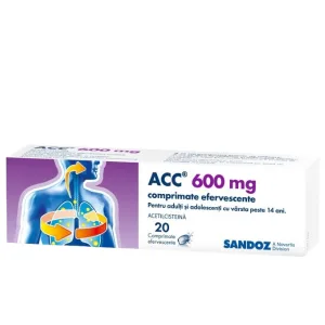 ACC 600 mg, Sandoz | 20 comprimate efervescente
