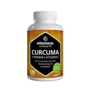 Vitamaze Curcuma + Piperine + Vitamina C vegan 120 St — preț și oferte