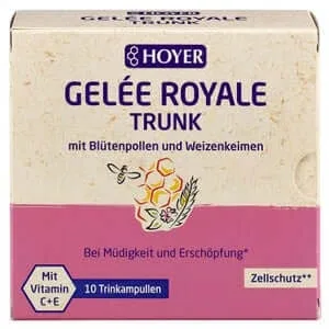 HOYER băutură de jeleu regal cu polen și germeni de grâu 10X10 ml — preț și oferte