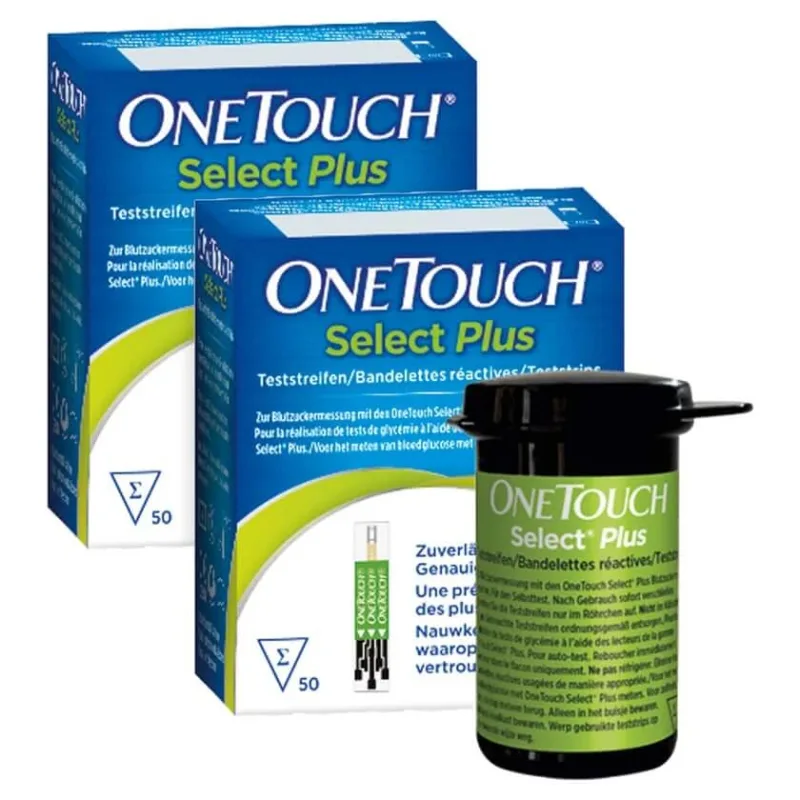 Benzile de testare ONE Touch Select Plus 2X50 buc — preț și oferte