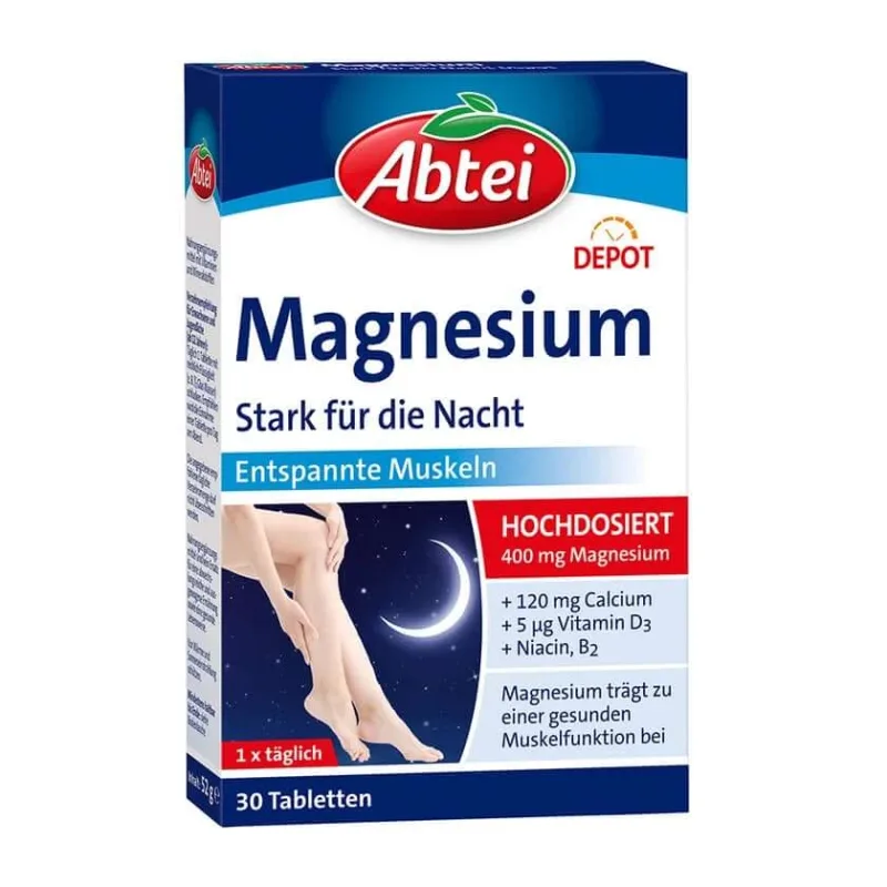 Abbey Magnesium Strong pentru noaptea Depo 30 St — preț și oferte
