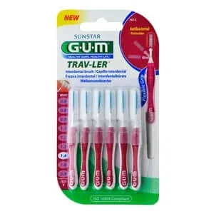 GUM Trav-ler 1.4mm lumânare roz Interdenta 6 buc — preț și oferte