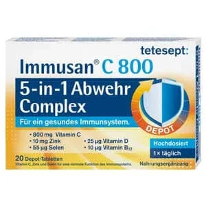 Tetesept Immusan C 800 5in1 Apărare Compl 20 St