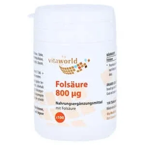 Acid folic 800 µg comprimate 100 buc — preț și oferte