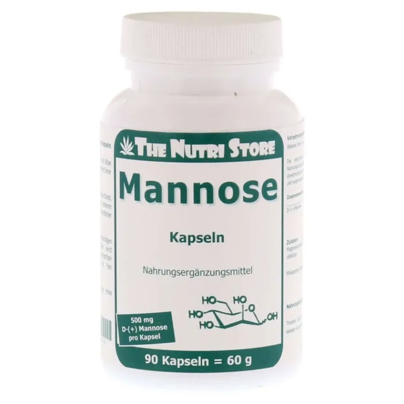Mannoză 500 mg capsule vegetariene 90 Capsule — preț și oferte