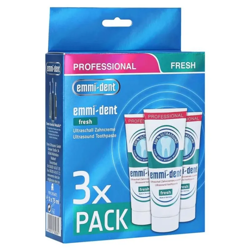 Emmi-dent pastă de dinți ultrasonică proaspătă Se 3 buc — preț și oferte