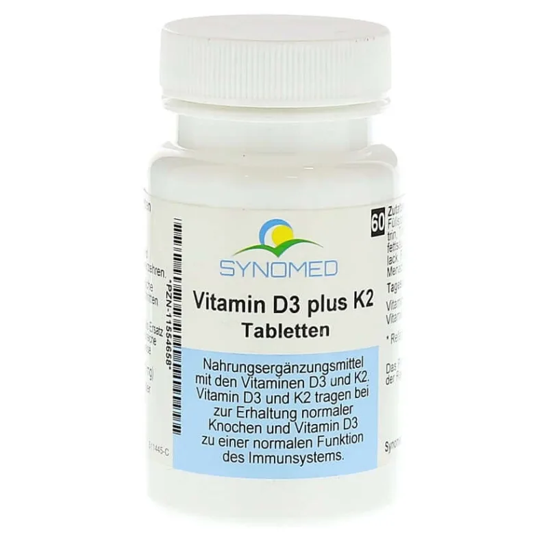 Vitamina D3 PLUS K2 Tablete 60 Capsule — preț și oferte