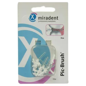 Perii interdentare Miradent Pic-Brush perii de schimb alb fin 12 buc.