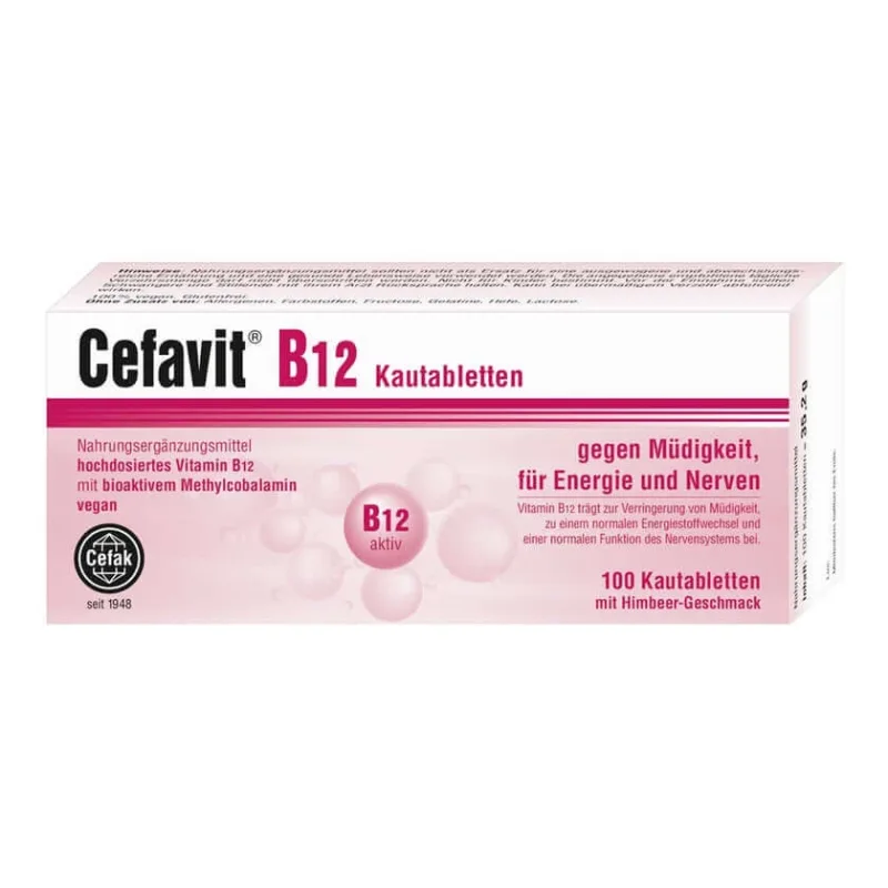 Cefavit B12 Comprimate masticabile 100 Capsule — preț și oferte