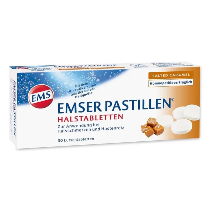 Pastile Emser Pastile pentru gât Caramel sărat 30 St — preț și oferte