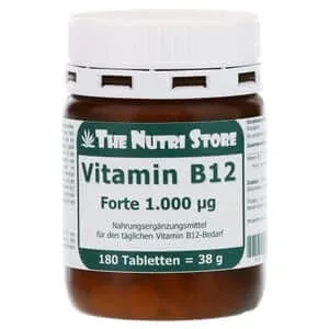 Vitamina B12 1000 µg Forte Tablete 180 Capsule — preț și oferte