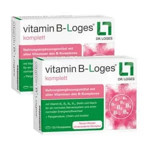 vitamina B-Loges pachet dublu complet 2X120 buc — preț și oferte