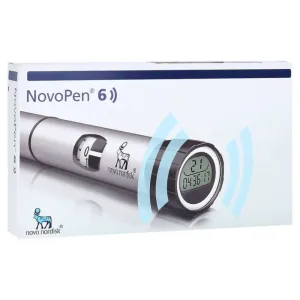 Novopen 6 dispozitiv de injectare argint 1 buc