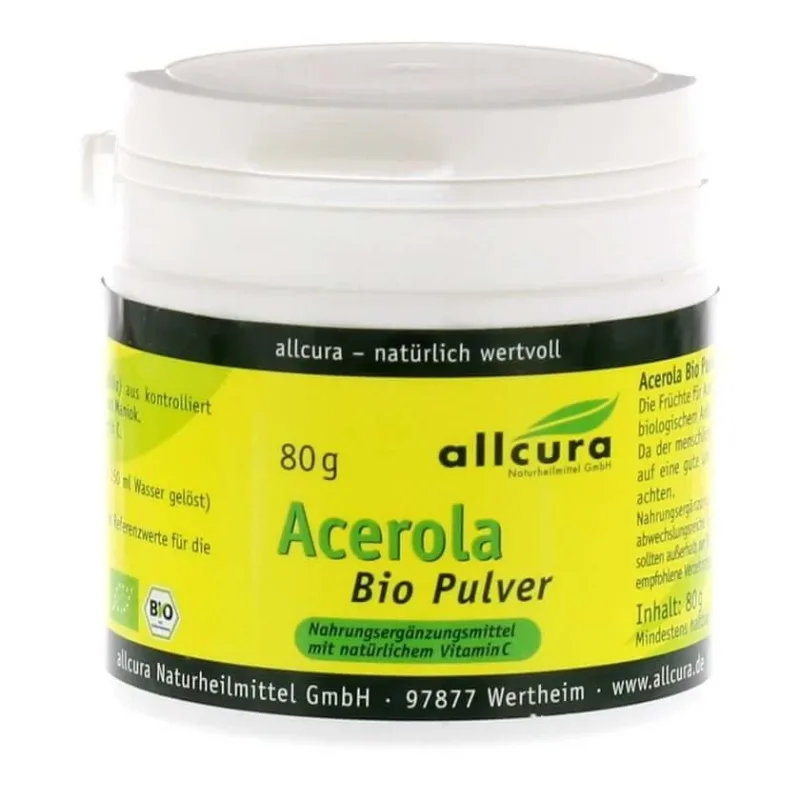 Acerola BIO pulbere 80 g — preț și oferte