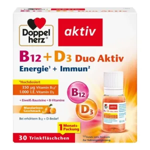 Double Heart B12 + D3 Duo Active 30 Capsule