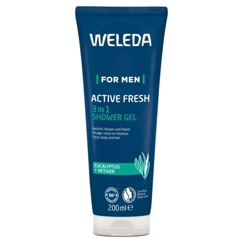 Weleda For Men Active Fresh 3in1 Gel de duș 200 ml — preț și oferte