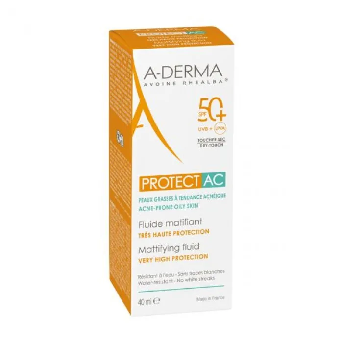 A-Derma Protect AC Fluid Matifiant SPF 50+, Pierre Fabre | 40 ml — preț și oferte