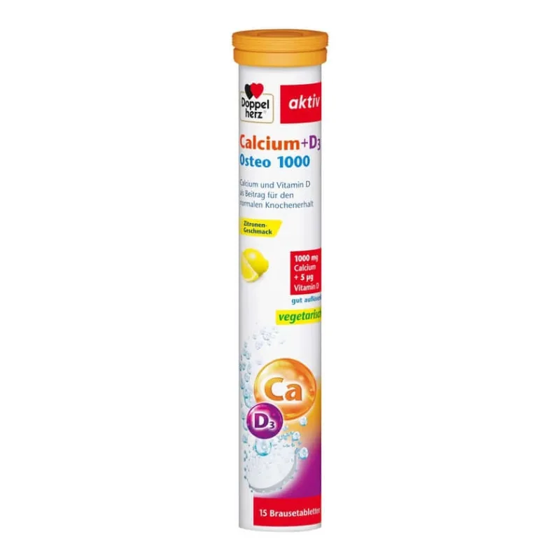 Dublu inimă activă de calciu + D3 Osteo 1.000 15 Capsule — preț și oferte