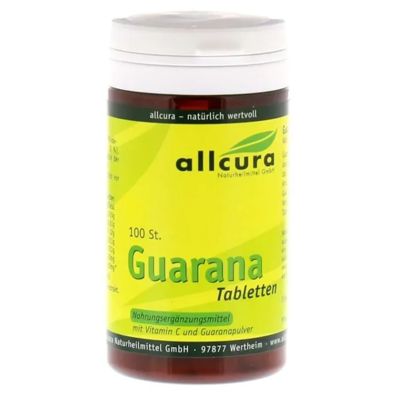 Guarana comprimate 200 mg extract pulbere 100 buc — preț și oferte