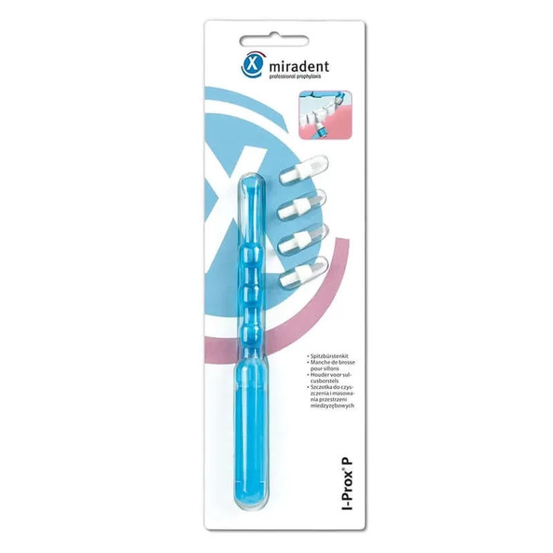 Kit perie cu vârf Miradent I-Prox P albastru transparent 1 buc — preț și oferte