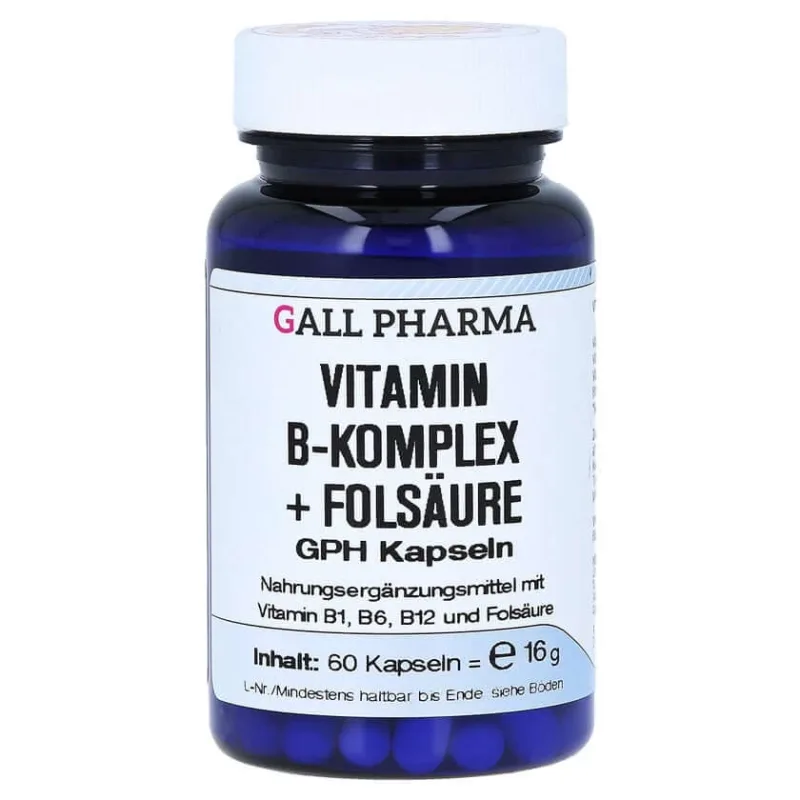 Vitamina B complex+acid folic capsule 60 Capsule — preț și oferte