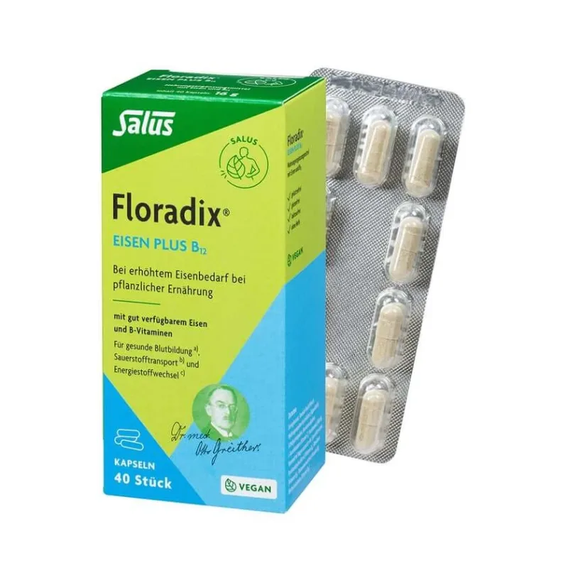 Floradix Fier plus B12 Capsule 40 Capsule — preț și oferte