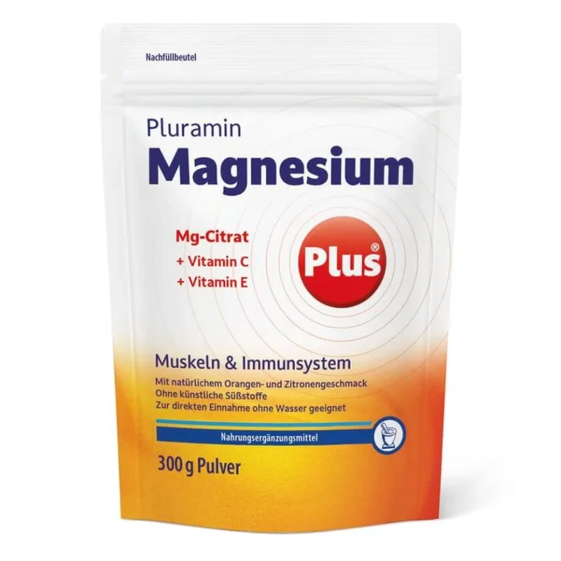 Pluramin magneziu plus pulbere pungă de reumplere 300 g — preț și oferte