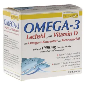 Omega-3 Ulei de somon plus Vit.D plus Omega-3 100 Capsule
