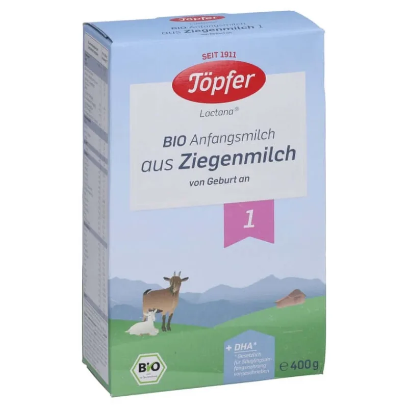 Töpfer hrană pentru începători ecologică pe bază de lapte de capră 400 g — preț și oferte