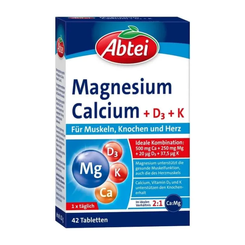 ABTEI Magneziu + Calciu + D3 + K 42 St — preț și oferte