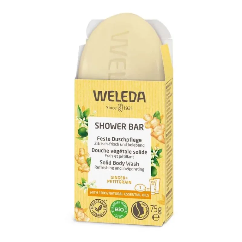 Weleda Solid Shower Care Ginger + Petitgrain 75 g — preț și oferte