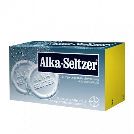 Alka-Seltzer 324 mg, Bayer | 10 comprimate efervescente — preț și oferte