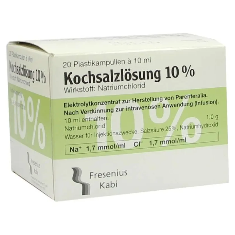 Soluție salină 10% soluție de perfuzie concentrată 20X10 ml — preț și oferte