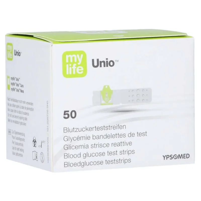 Benzile de testare a glicemiei Mylife Unio 50 buc — preț și oferte