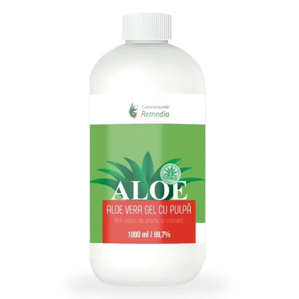 Aloe Vera Gel cu Pulpa, Remedia | 1000 ml Lab. Remedia — preț și oferte