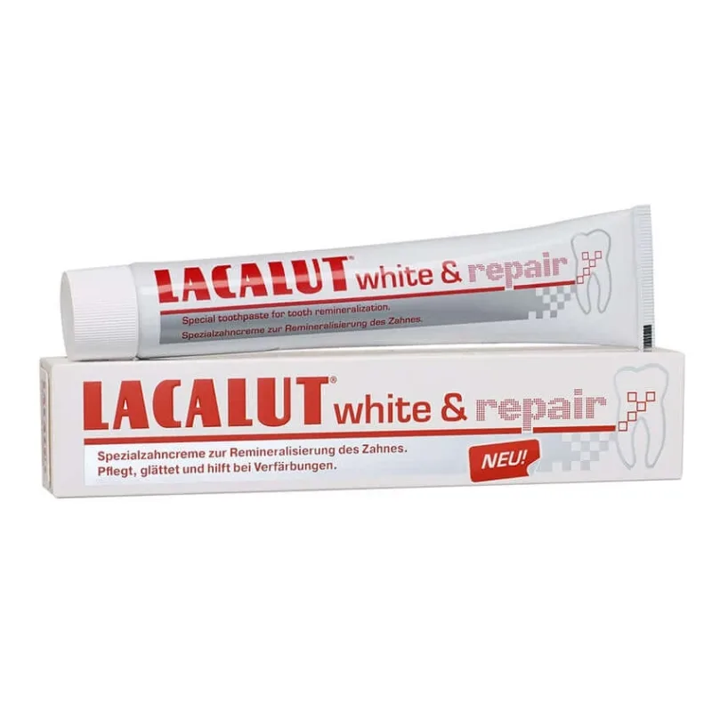 Lacalut Pastă de dinți albă și reparatoare 75 ml — preț și oferte