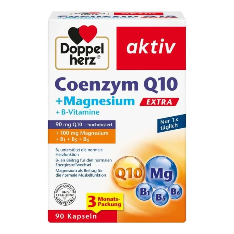 Double Heart Coenzima Q10 Extra + Magneziu 90 Capsule — preț și oferte